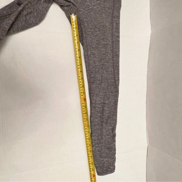 Lululemon Pure Practice Pant Heathered Slate Gray Leggings Lattice Trim … - Picture 10 of 16